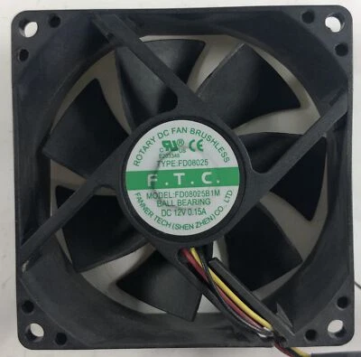 Masscool F.T.C Desktop DC Brushless Cooling Fan- FD08025B1M - Image 1 of 2