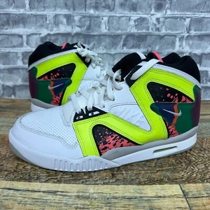 Nike Air Tech Challenge Hybrid White Vol -Hot Lava 653873-100 Mens Size 9.5 New - Picture 1 of 9