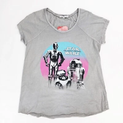 NEW Star Wars The Force Awakens Graphic T Shirt M Medium c3po r2d2 NWT - Image 1 of 4