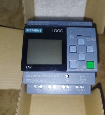 ▀▄▀ SIEMENS LOGO 12 / 24 RCE V1.82.01  6ED1052-1MD08-0BA0 - 6ED1 052-1MD08-0BA0 - Imagen 1 de 2