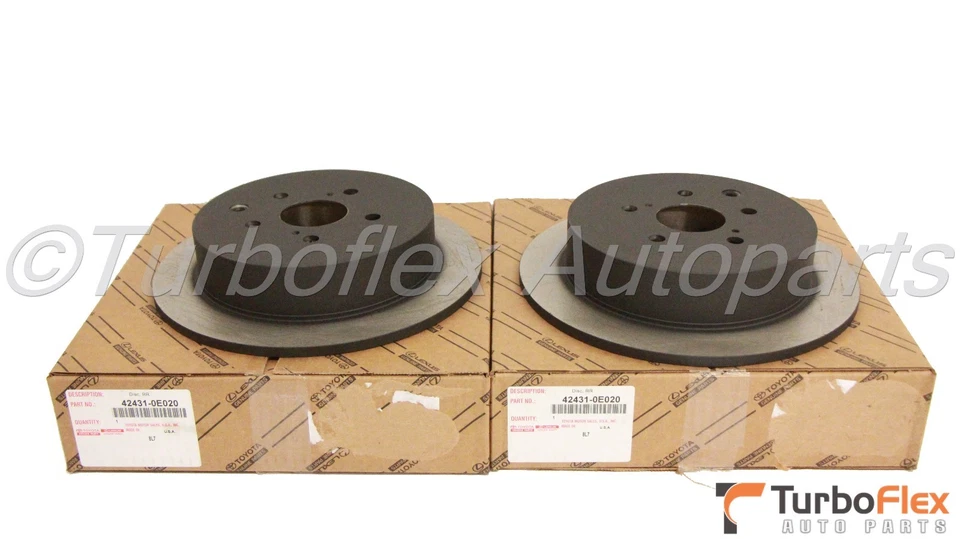 Rotores de freno trasero Toyota Sienna 11-20 Highlander 14-19 Lexus RX350/450H 10-15 Foto 1 de 1