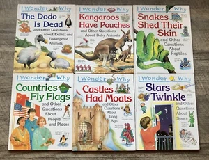 Lot 6 I Wonder Why Hardcover Children Books Educational Homeschool - Picture 1 of 2
