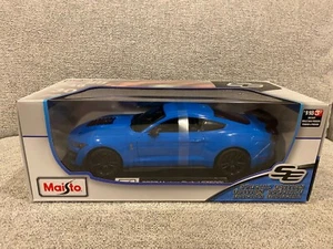 Maisto Special Edition 1:18 Diecast Car 2020 Ford Mustang Shelby GT500 New Blue - Picture 1 of 5