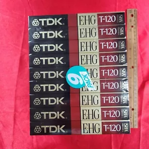 Confezione da 9 nastri TDK T-120EHG - Nuovissimi - Foto 1 di 5