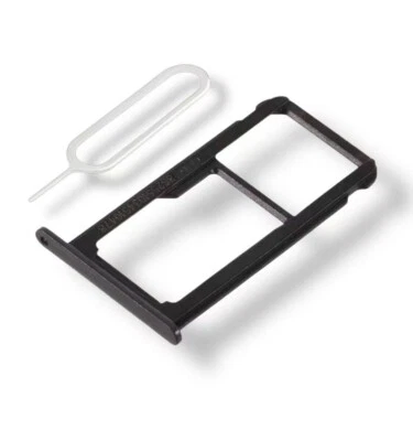 Tiroir Sim (Sim Drawer) pour Huawei P8 Lite / Honor 8 Lite 2017 - (Noir / Black) - Photo 1/3