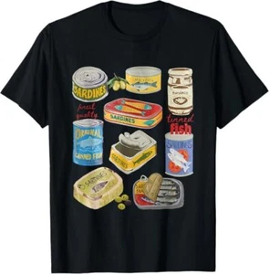 NUEVO LIMITADO Latas de Sardina Latas de Pescado Conservas Diseño Divertido Mejor Regalo Camiseta S-3XL - Imagen 1 de 2