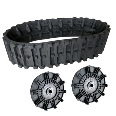 3pcs/kit Drive Wheel & Rubber Track Fit for Buggy Quad Go Kart ATV Snowmobile - Image 1 of 4