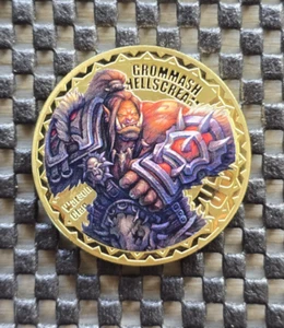 Moneda Medalla Tarjeta World Of Warcraft Serie Alianza Rara Promo Blizzard [Gromash] - Imagen 1 de 9