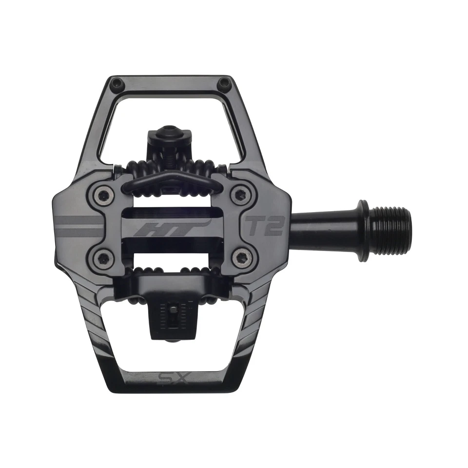 HT Components T2-SX Clipless Platform MTB Mountain Bike Pedals Stealth Black - Image 1 of 1