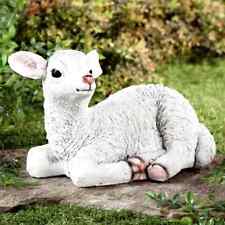 Adorable Lamb Sheep Garden Art Yard Statue Lawn Barn Farm Figurine Sculpture