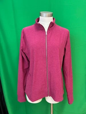 Abercrombie YPB женщин XXL (размер 8-10 читать) полный молнии куртка активный красный Sports - Изображение 1 из 4