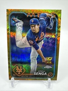Kodai Senga 2024 Topps Chrome Logofractor Edition Gold Refractor /50 #31 - Picture 1 of 2