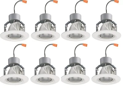 8 JUNO LED iGimbal 白色定向筒灯,640L 升,3000K,调光器 120V ,4 — 第 1/3 张图片