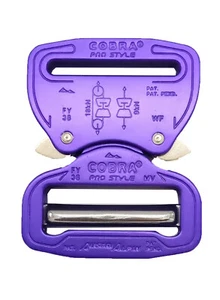 AustriAlpin lila 38 mm/1,5" Pro Style Cobra Schnalle - Stecker verstellbar Buchse fest - Bild 1 von 4