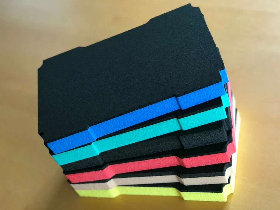 Koffereinlage Hartschaum f. Tanos FESTOOL MINI-systainer T-Loc, 6 Farben 30mm - Bild 1 von 3