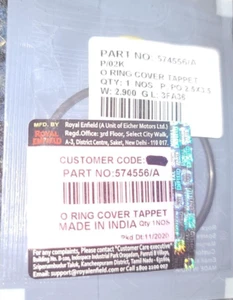 Royal Enfield 574556/A Tappet Cover O-Ring Genuine OEM New - Picture 1 of 1