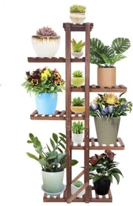 wood plant stand multi layer vertical plant holder - Picture 1 of 6