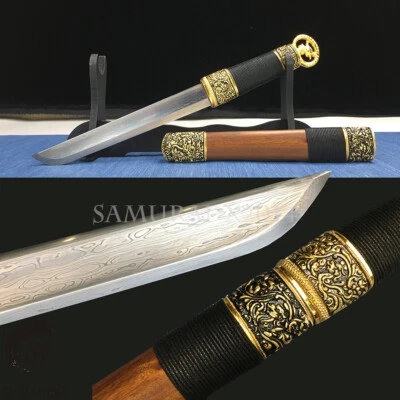 Благоприятный китайский Феникс короткий меч сложенный стали самообороны маленький нож новый - Изображение 1 из 4