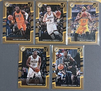 Lote de 5 cartas del equipo Panini Donruss - Indiana Pacers 2017-18  Foto 1 de 2