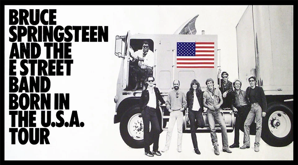 Bruce Springsteen "Born in the USA " 1980 North American Tour Poster re-Print - Image 1 of 1