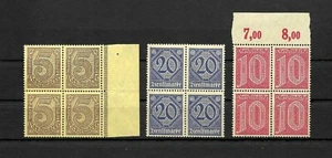 GERMANY - 1920'S OFFICIAL ISSUED, MNH** 3 BLOCKS EXCELLENT! - Picture 1 of 1