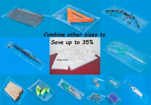 100 Pack Clear 5 x 5 Poly Bags ULINE High Quality 2 MIL Thick Flat Open Top - Picture 1 of 10