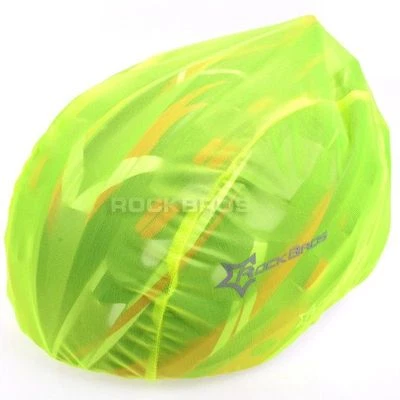 RockBros Windproof Dust-proof Rain Cover MTB Road Bike Helmet Cover Green - Image 1 of 4