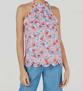 Maison Jules Top Tank Scalloped Floral Women Multicolor Sz XL NEW NWT 294 - Picture 1 of 2