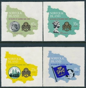 1978 NORFOLK ISLAND GUIDES ANNIVERSARY SET OF 4 FINE MINT MNH - Picture 1 of 1