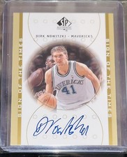 2000-01 SP Authentic Basketball Sign Of The Times Dirk Nowitzki Auto HOF SOTT