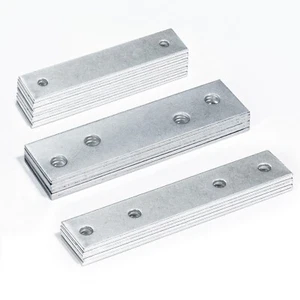 Flachmetallwinkel aus verzinktem Stahl Verbesserungsplatten zum Reparieren von Holz - Bild 1 von 16