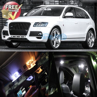 Paquete interior de 22 luces LED blancas para modelos Audi Q5 SQ5 2009 y 2017 Foto 1 de 4