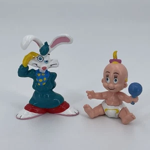 Vintage Disney Who Framed Roger Rabbit PVC Figures 1987 Baby Herman Detective - Bild 1 von 3