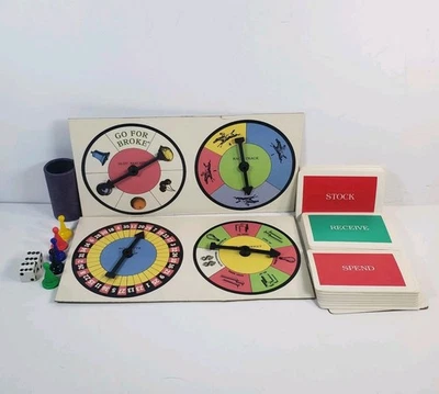 Vintage 1965 "Go For Broke" Selchow & Righter Board Game Replacement Parts HH10 - Image 1 of 4