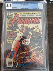 Quiosco Avengers #195 CGC 5.5 1980 Primera aparición camafeo Taskmaster - Imagen 1 de 5