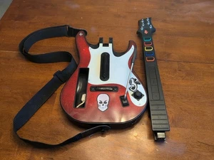 Guitar Hero 5 Band Hero Rojo Blanco Guitarra Starburst Rojo Octano Nintendo Wii Correa - Imagen 1 de 3