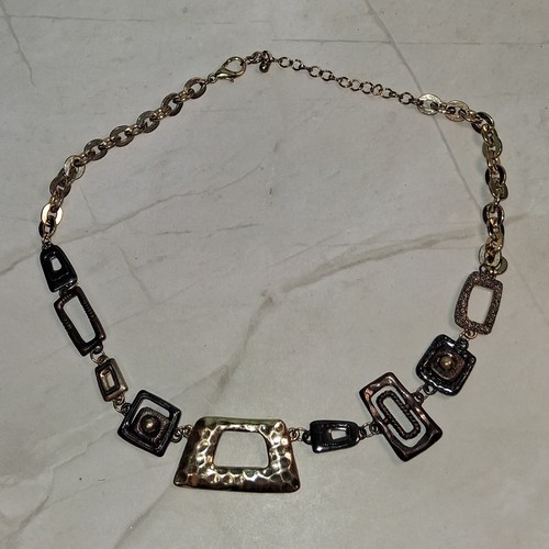 VETEMENTS Collana dichiarazione multicolore splendida geometrica grossa moderna metalli misti