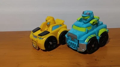 Transformers Rescue Bots Academy Mini Bot Racers BUMBLEBEE & HOIST - Image 1 of 4