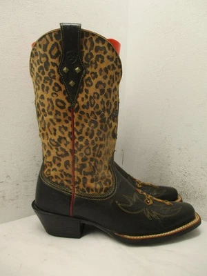 Ariat Womens Size 6.5 B Cheetah Print Leather Cowboy Boots Sty 10010171 - Image 1 of 4