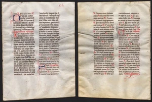 Missal Missale Manuscript Manuscrit Handwriting Parchment Vellum 1450 - Cli - Picture 1 of 1