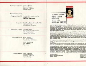 KEARNEY NEW JERSEY DOMINICK V. DANIELS POSTAL FACILITY DEDICTAION 7/17/1989 - Bild 1 von 3