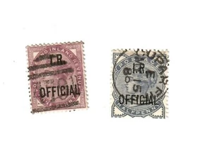 Gran Bretaña 18811 d plus 1/2 d sobreimpresión I.R. Oficial fino usado - Imagen 1 de 1