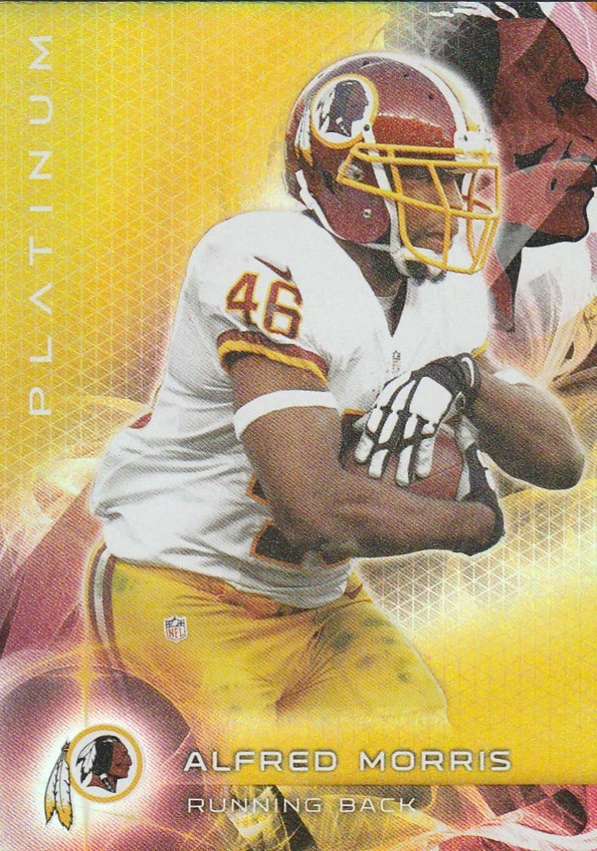 2015 TOPPS PLATINUM ALFRED MORRIS RB REDSKINS #60 THICK GOLD PARALLEL - Image 1 of 1