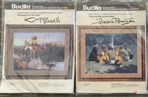 Bucilla Museum Apachen Indianer Heftset Frederic Remington 2 Stück - Bild 1 von 6