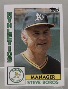 1984 Topps #531 - Steve Boros Mgr. - Oakland Athletics - Near Mint - Picture 1 of 2