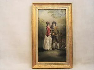Vintage Male Female Portrait Painting Antique Oil Original Fine Art F. Bartels - Picture 1 of 6