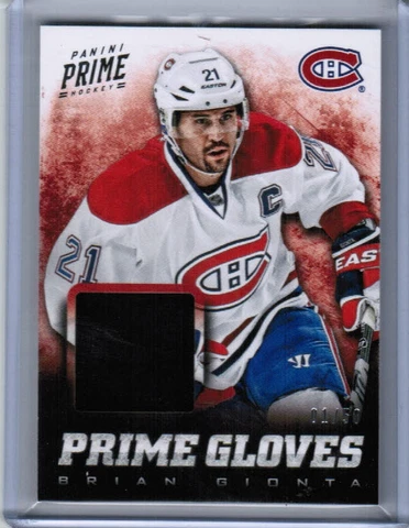 13/14 PANINI PRIME HOCKEY PRIME GLOVES /50 CARDS ( PG-XXX ) U-Pick From List Cover
