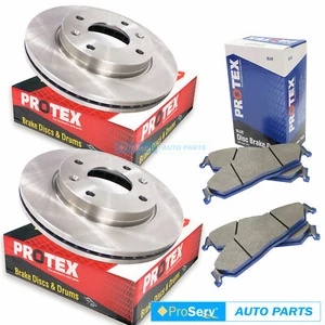 Front Disc Brake Rotors & Pads for Ford Falcon UTE FG XT,XR6,G6,G6E-Non Turbo 20 - Picture 1 of 5