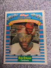 L#599 1991 Kellogg's Corn Flakes Baseball Greats Sportsflics, #5 Bob Gibson