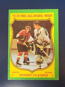 1973-74 Topps tarjeta de hockey #50 de Bobby Clarke Philadelphia Flyers - Imagen 1 de 2